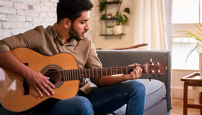 man with guitar
