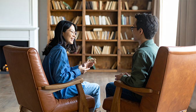 parent asking teen questions