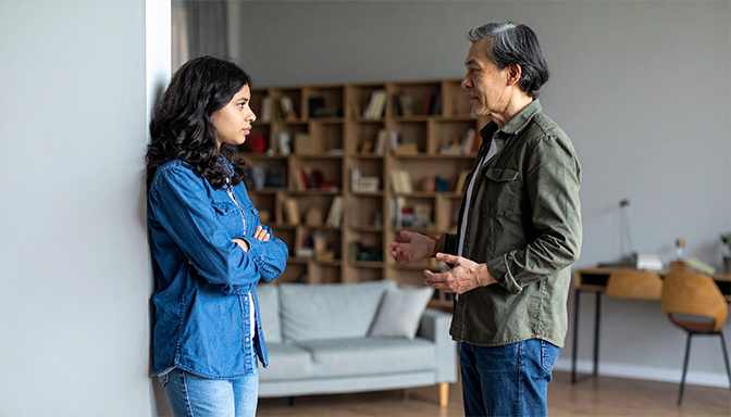parent letting minor teen behavior slide